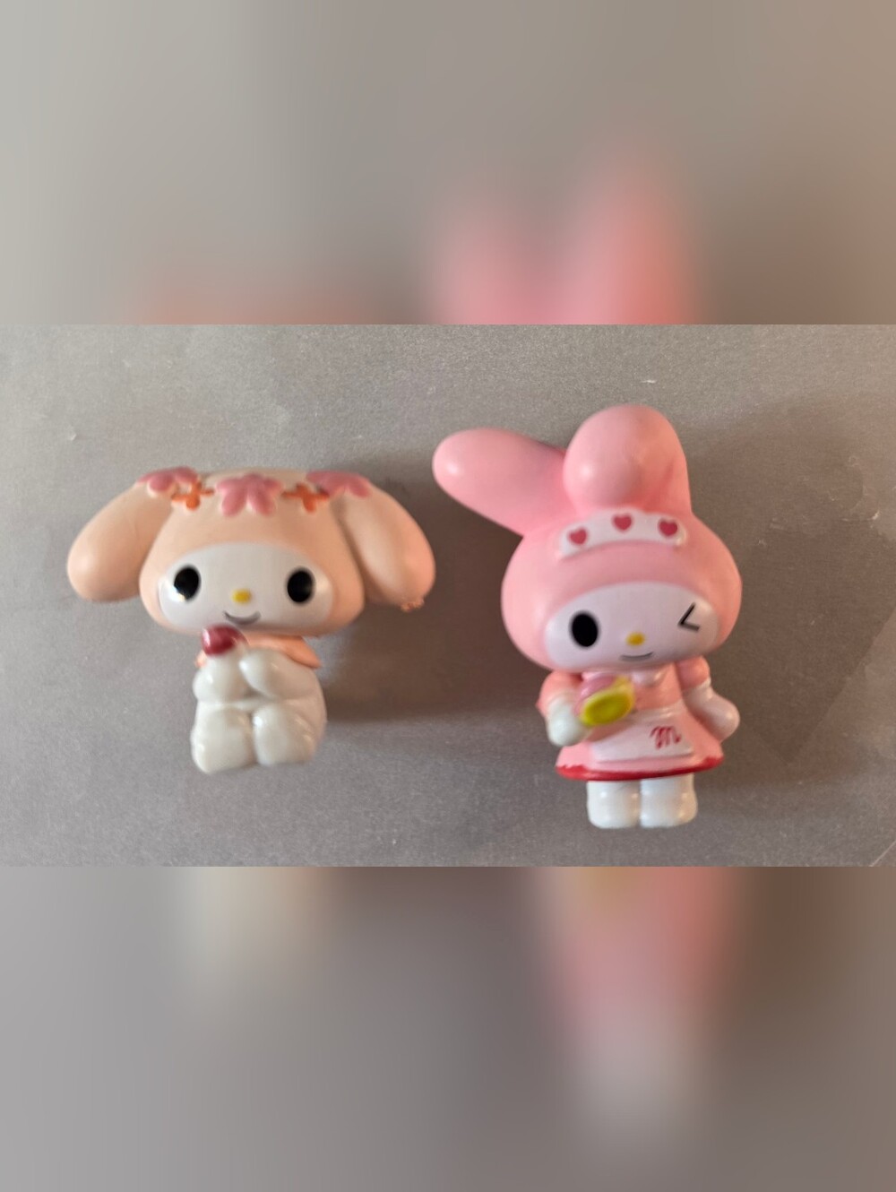 Sanrio My Melody Mini Figure Duo in Pink and Cream
